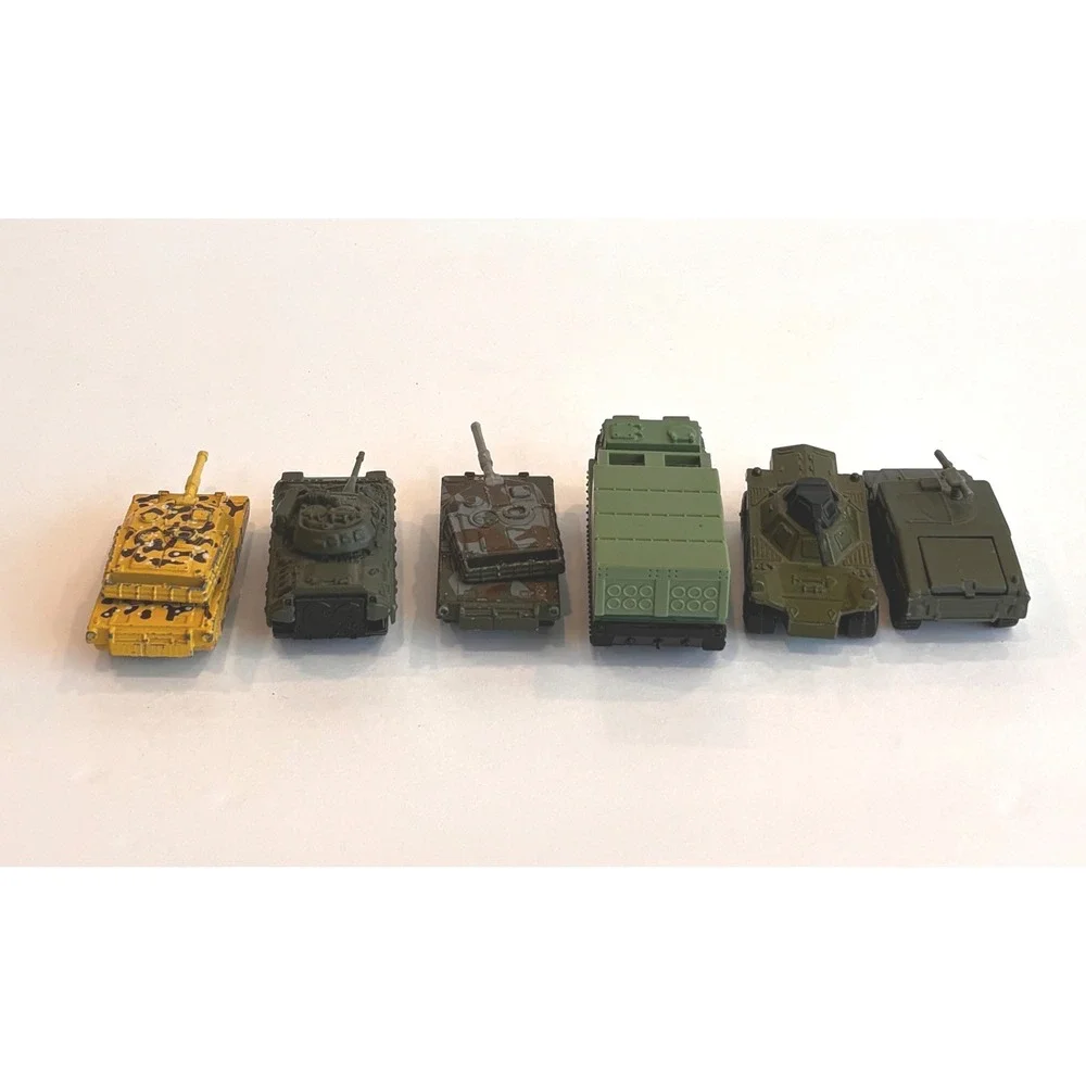 Vintage Matchbox Diecast Military Vehicle Lot Tanks Humvee Missile Launcher 6pc
